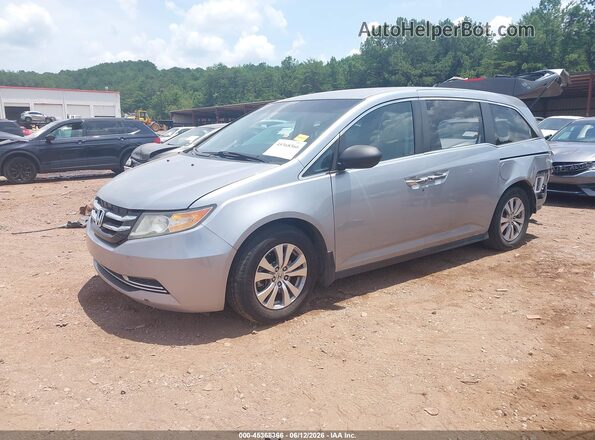 5FNRL5H37HB012945 2017 HONDA ODYSSEY Gray წინა მარცხენა ხედი სამი მეოთხედიდან