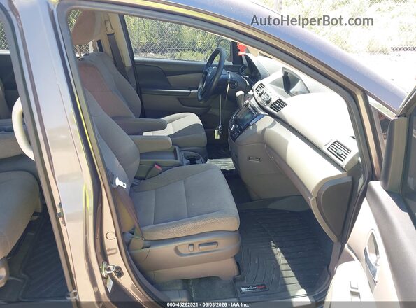 5FNRL5H39GB122409 2016 HONDA ODYSSEY Brown Widok wnętrza z przodu