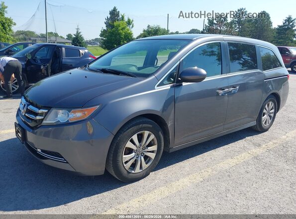 5FNRL5H39HB019203 2017 HONDA ODYSSEY Gray Առջևի ձախ երեք քառորդ տեսարան