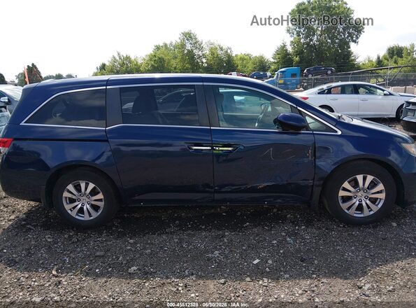 5FNRL5H45GB039178 2016 HONDA ODYSSEY Blue Vista interior trasera