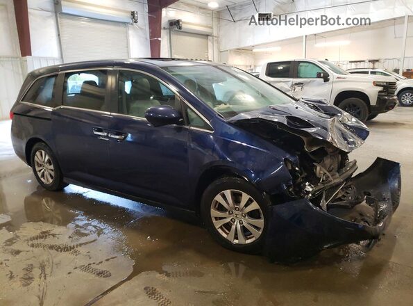 5FNRL5H62GB081292 2016 HONDA ODYSSEY Синий Передняя правая четверть