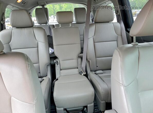 5FNRL5H62HB018419 2017 HONDA ODYSSEY Gray Rear seats view