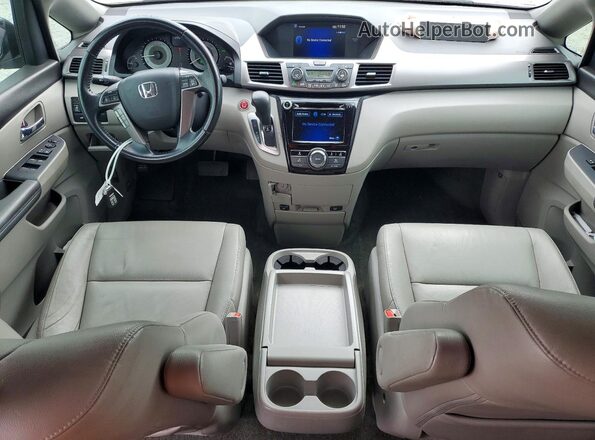 5FNRL5H62HB018419 2017 HONDA ODYSSEY Gray Dashboard view