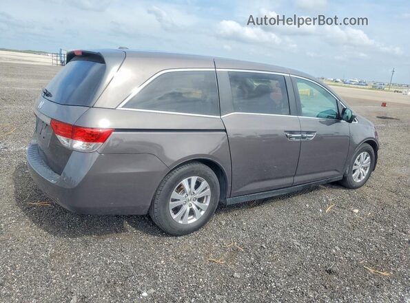 5FNRL5H63GB059592 2016 HONDA ODYSSEY Gray Задня права чверть