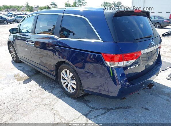 5FNRL5H63HB004576 2017 HONDA ODYSSEY Blue Trasero izquierdo