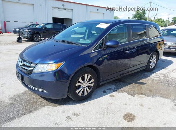 5FNRL5H63HB004576 2017 HONDA ODYSSEY Blue Vista tres cuartos delantera izquierda