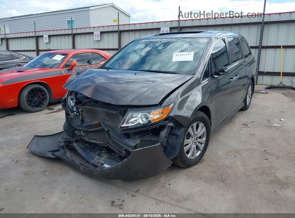 5FNRL5H63HB008353 2017 HONDA ODYSSEY Gray Առջևի ձախ երեք քառորդ տեսարան