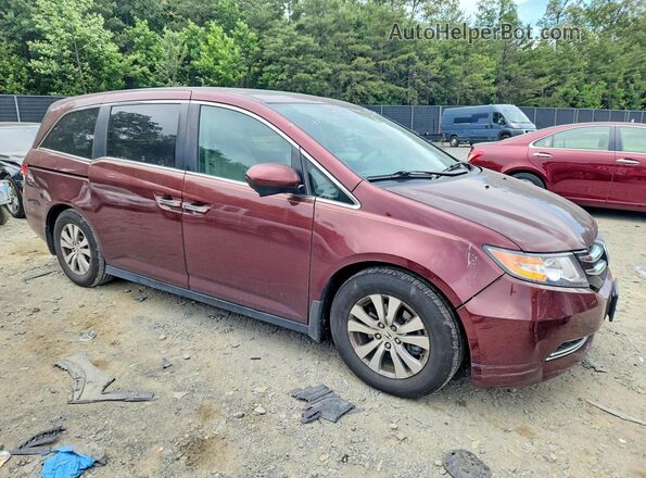 5FNRL5H64GB092522 2016 HONDA ODYSSEY Red 