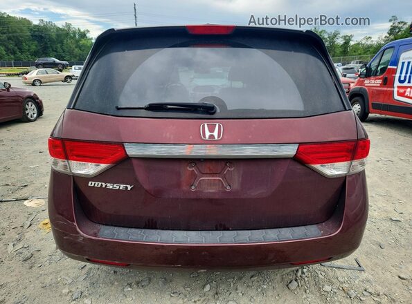 5FNRL5H64GB092522 2016 HONDA ODYSSEY Red 