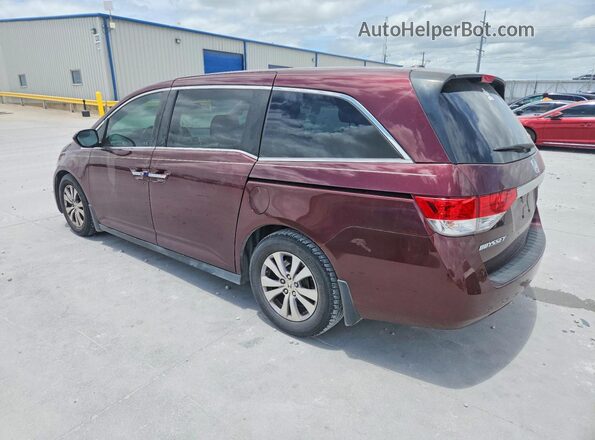 5FNRL5H64HB014078 2017 HONDA ODYSSEY Burgundy Rear left