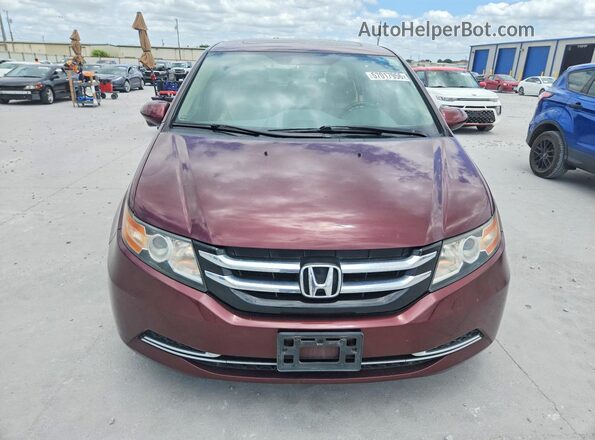 5FNRL5H64HB014078 2017 HONDA ODYSSEY Burgundy Front view