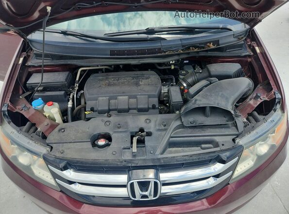 5FNRL5H64HB014078 2017 HONDA ODYSSEY Burgundy Engine compartment view