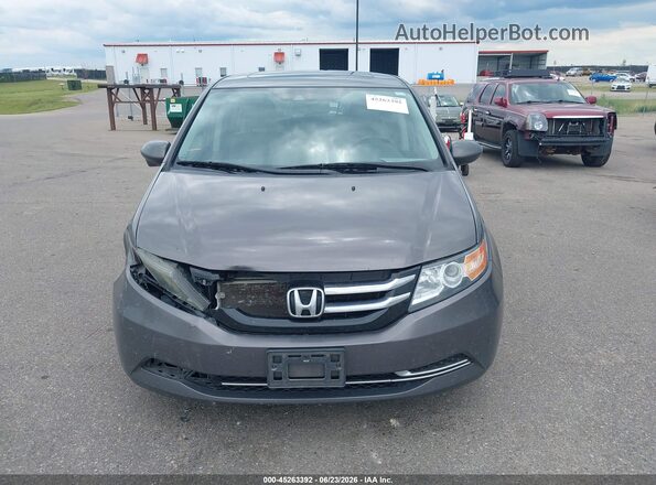 5FNRL5H66GB019409 2016 HONDA ODYSSEY Gray Vista interior trasera