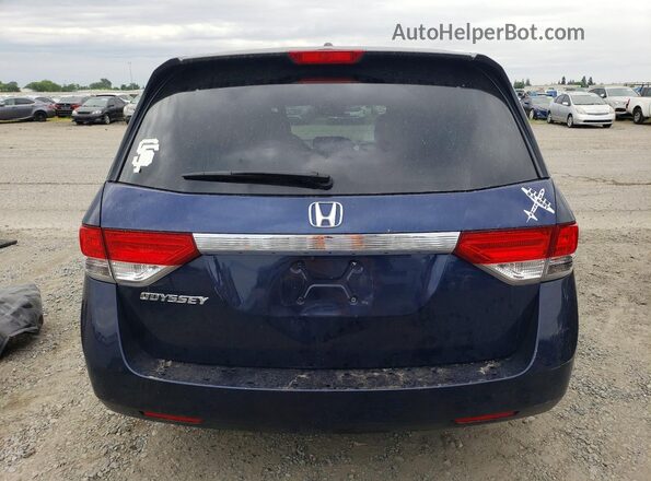 5FNRL5H66GB041121 2016 HONDA ODYSSEY Blue Vista trasera