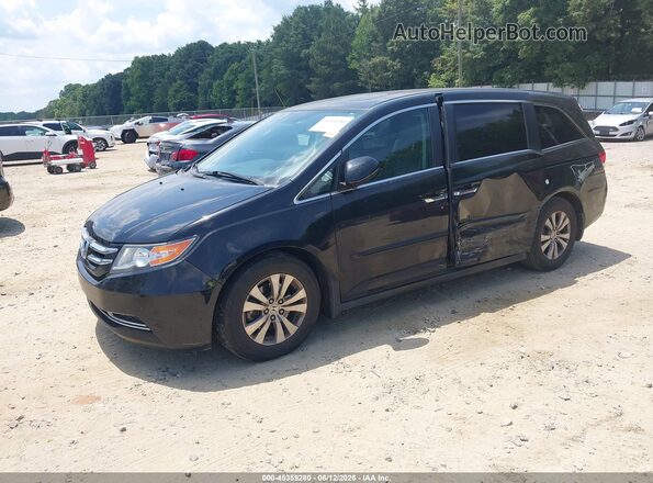 5FNRL5H67GB032136 2016 HONDA ODYSSEY Black Առջևի ձախ երեք քառորդ տեսարան