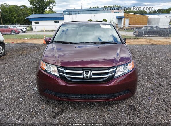 5FNRL5H67GB083359 2016 HONDA ODYSSEY Красный Вид задней части салона