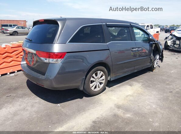 5FNRL5H68HB000099 2017 HONDA ODYSSEY Gray Rear right