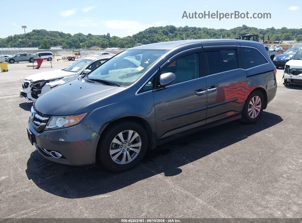 5FNRL5H68HB000099 2017 HONDA ODYSSEY Gray Front left