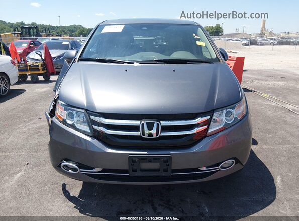 5FNRL5H68HB000099 2017 HONDA ODYSSEY Gray Instrument cluster view