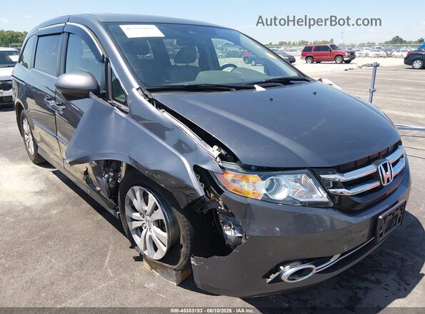 5FNRL5H68HB000099 2017 HONDA ODYSSEY Gray Front view