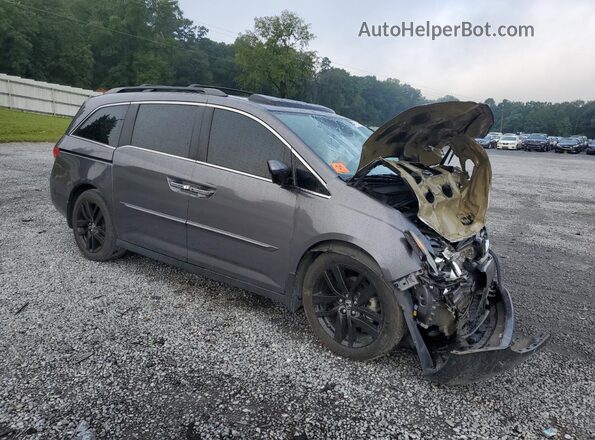 5FNRL5H69HB001472 2017 HONDA ODYSSEY Gray Front right