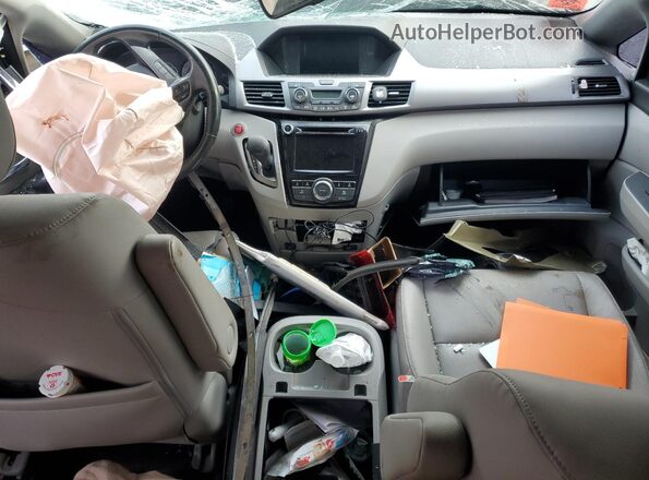 5FNRL5H69HB001472 2017 HONDA ODYSSEY Gray Dashboard view