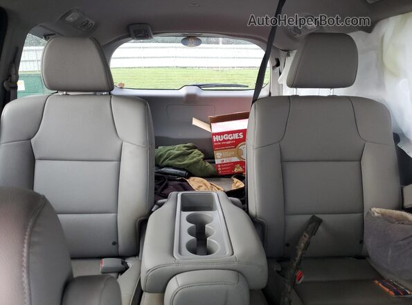 5FNRL5H69HB001472 2017 HONDA ODYSSEY Gray Rear seats view