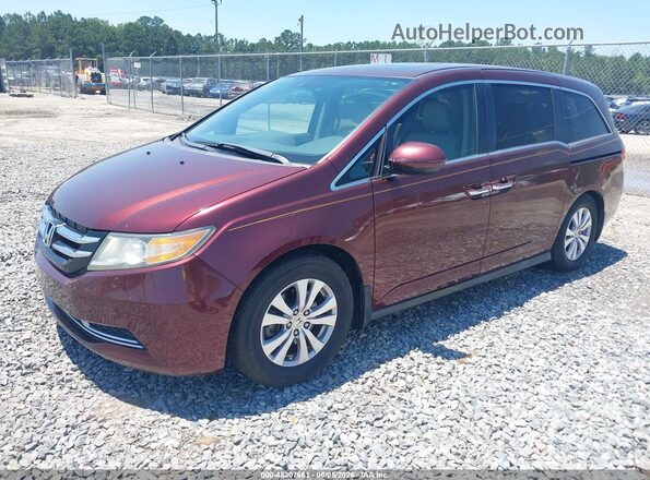 5FNRL5H6XGB098633 2016 HONDA ODYSSEY Red Առջևի ձախ երեք քառորդ տեսարան