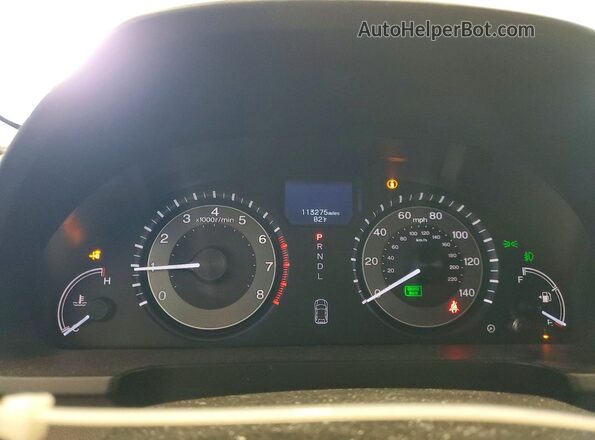 5FNRL5H91HB012394 2017 HONDA ODYSSEY White Instrument cluster view