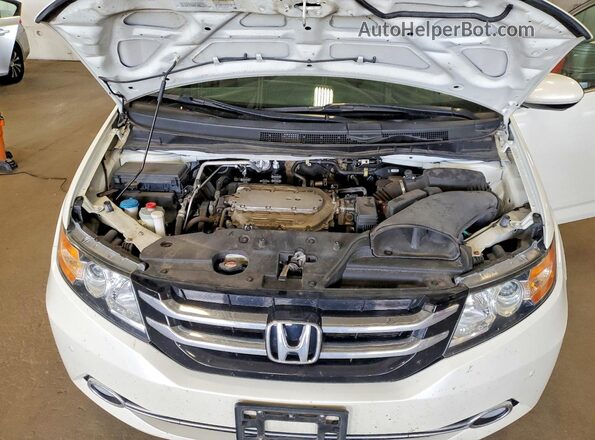 5FNRL5H91HB012394 2017 HONDA ODYSSEY White Engine compartment view