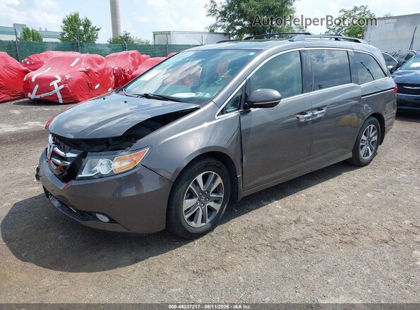 5FNRL5H92HB012291 2017 HONDA ODYSSEY Gray Передня ліва чверть