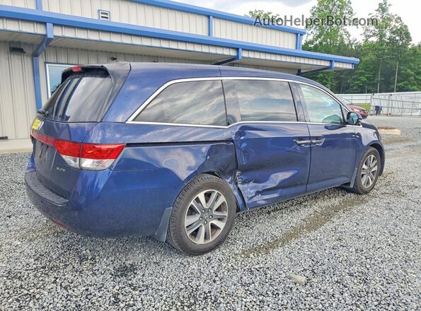 5FNRL5H95HB017985 2017 HONDA ODYSSEY Синий Задняя правая четверть