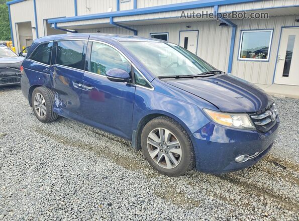 5FNRL5H95HB017985 2017 HONDA ODYSSEY Синий Передняя правая четверть
