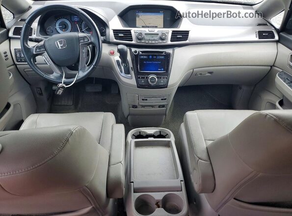 5FNRL5H95HB017985 2017 HONDA ODYSSEY Синий Вид панели приборов