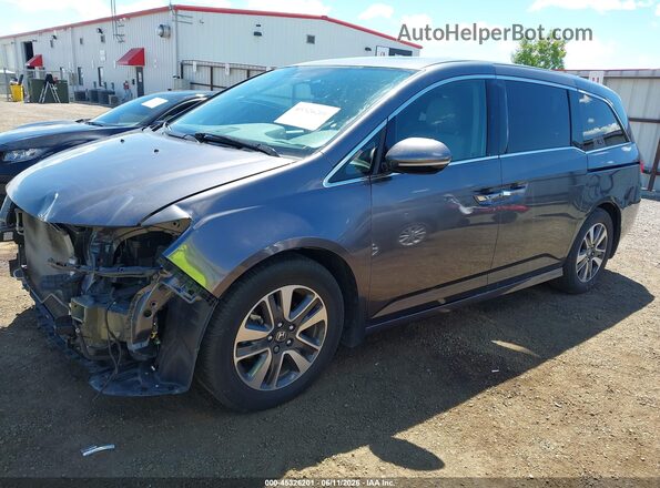 5FNRL5H98HB001117 2017 HONDA ODYSSEY Gray Front left
