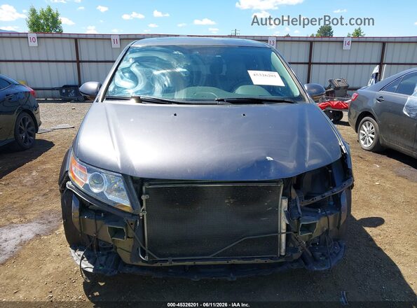 5FNRL5H98HB001117 2017 HONDA ODYSSEY Gray Rear interior view