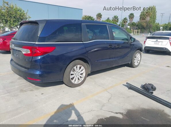 5FNRL6H20KB075552 2019 HONDA ODYSSEY Синий Задняя правая четверть