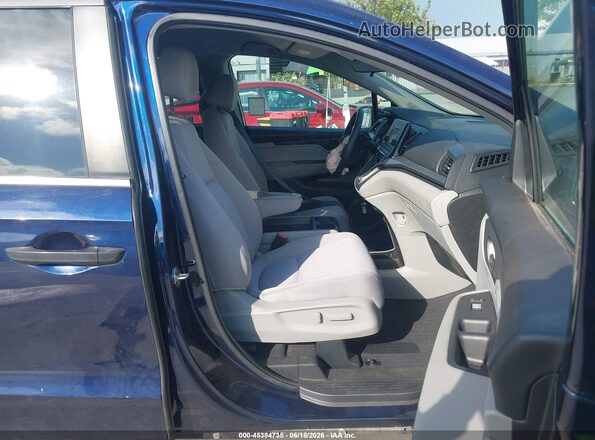 5FNRL6H20KB075552 2019 HONDA ODYSSEY Синий Вид салона спереди