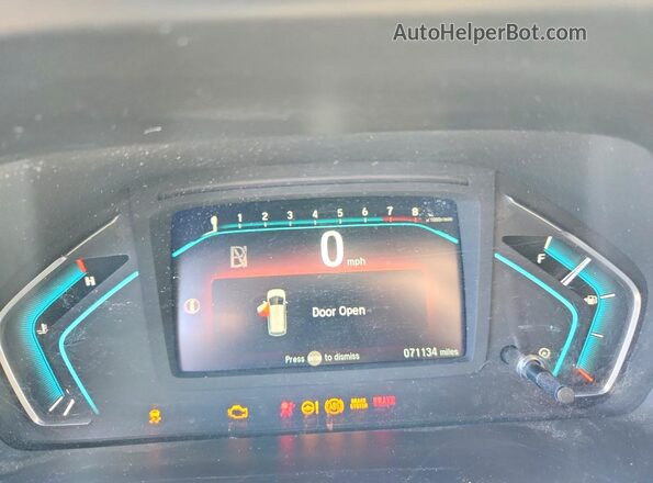 5FNRL6H22JB015836 2018 HONDA ODYSSEY White Widok zestawu wskaźników