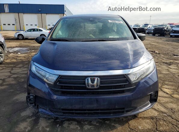 5FNRL6H22MB008423 2021 HONDA ODYSSEY Blue წინა ხედი