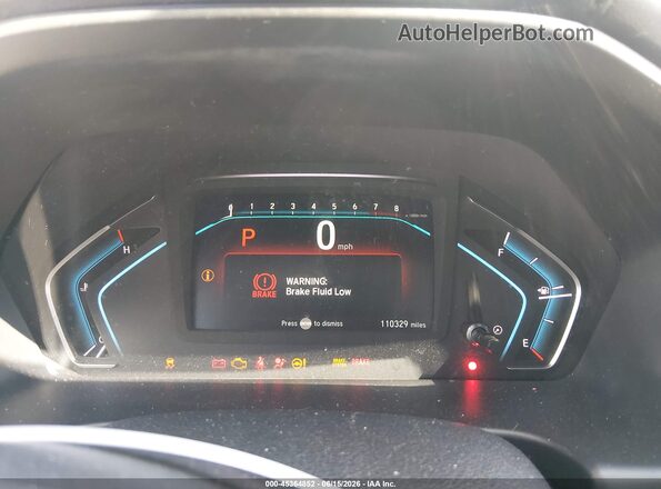 5FNRL6H23KB008105 2019 HONDA ODYSSEY Blue Вид задніх сидінь