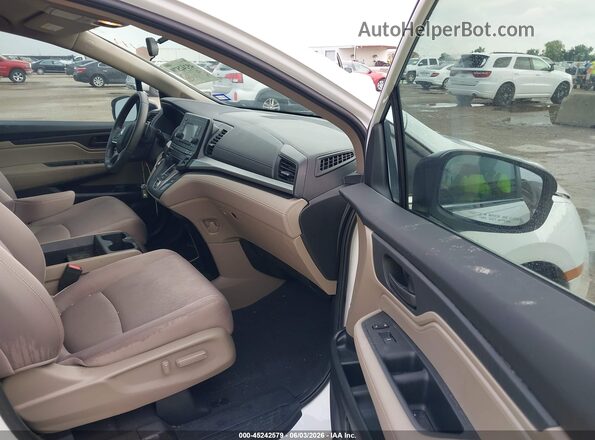 5FNRL6H24LB015372 2020 HONDA ODYSSEY Белый Вид салона спереди