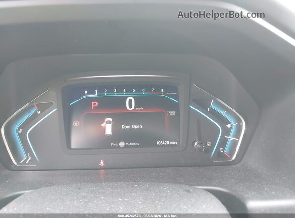 5FNRL6H24LB015372 2020 HONDA ODYSSEY Белый Вид задних сидений