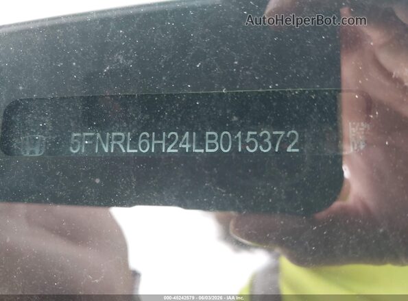 5FNRL6H24LB015372 2020 HONDA ODYSSEY Белый Вид подкапотного пространства