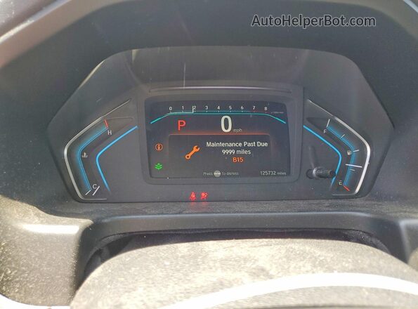 5FNRL6H29KB045496 2019 HONDA ODYSSEY Silver Vista del cuadro de instrumentos