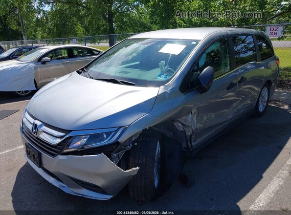 5FNRL6H2XJB105896 2018 HONDA ODYSSEY Silver Դիմացի տեսք
