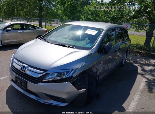 5FNRL6H2XJB105896 2018 HONDA ODYSSEY Silver Առջևի ձախ երեք քառորդ տեսարան