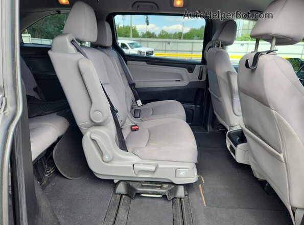 5FNRL6H50JB086205 2018 HONDA ODYSSEY Gray Widok tylnych siedzeń