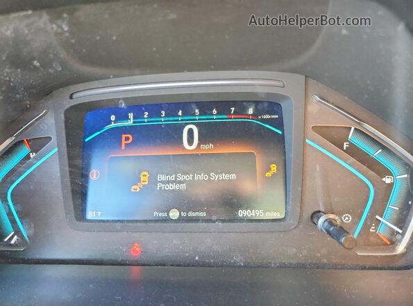 5FNRL6H50KB030413 2019 HONDA ODYSSEY Silver Vista del cuadro de instrumentos