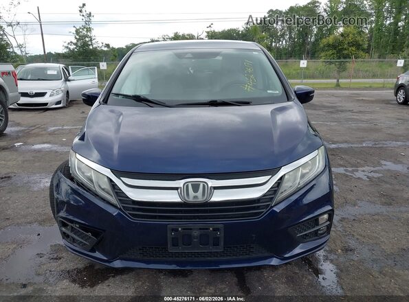 5FNRL6H51LB000595 2020 HONDA ODYSSEY Blue Instrument cluster view